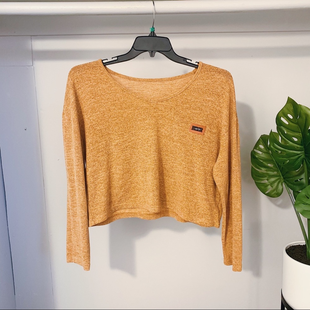 Arctic Bear Rust Crop Sweater
